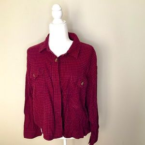 AEO Cropped Flannel